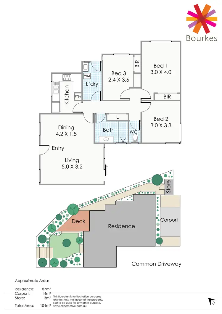 Floorplan of Homely villa listing, 2/64 Park Street, Como WA 6152
