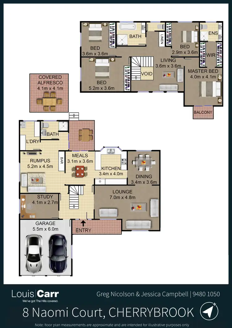 Floorplan of Homely house listing, 8 Naomi Court, Cherrybrook NSW 2126