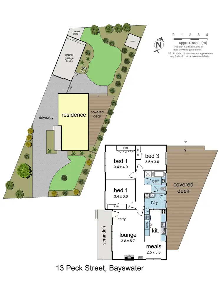 Floorplan of Homely house listing, 13 Peck Street, Bayswater VIC 3153