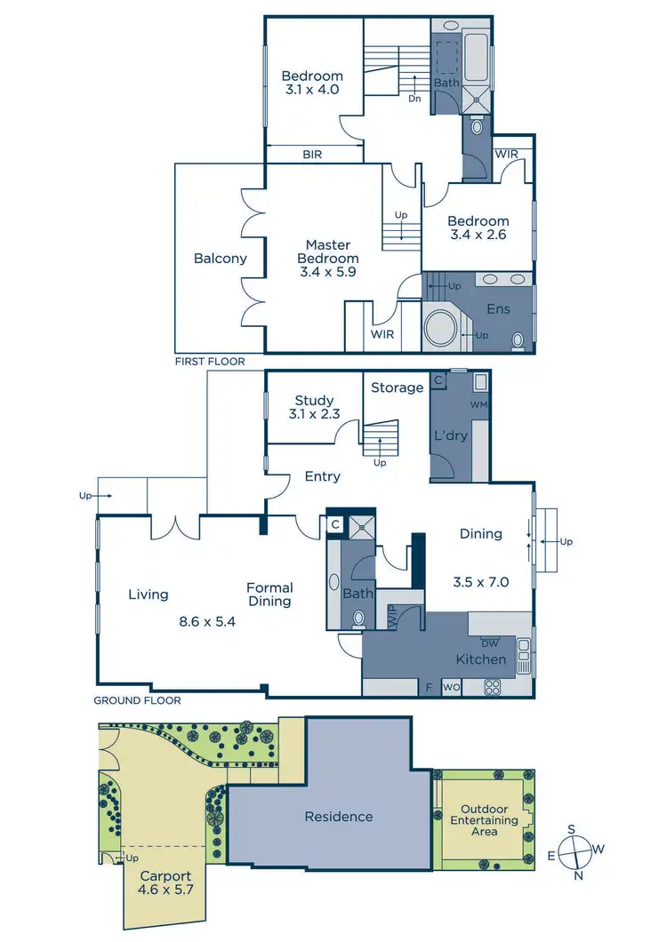 Floorplan of Homely house listing, 2a Trafalgar Road, Camberwell VIC 3124