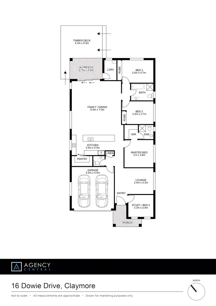 Floorplan of Homely house listing, 16 Dowie Drive, Claymore NSW 2559