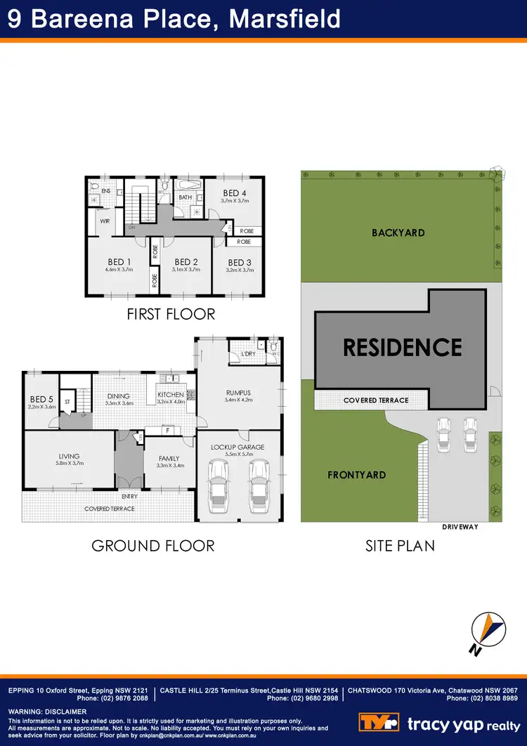 Floorplan of Homely house listing, 9 Bareena Place, Marsfield NSW 2122