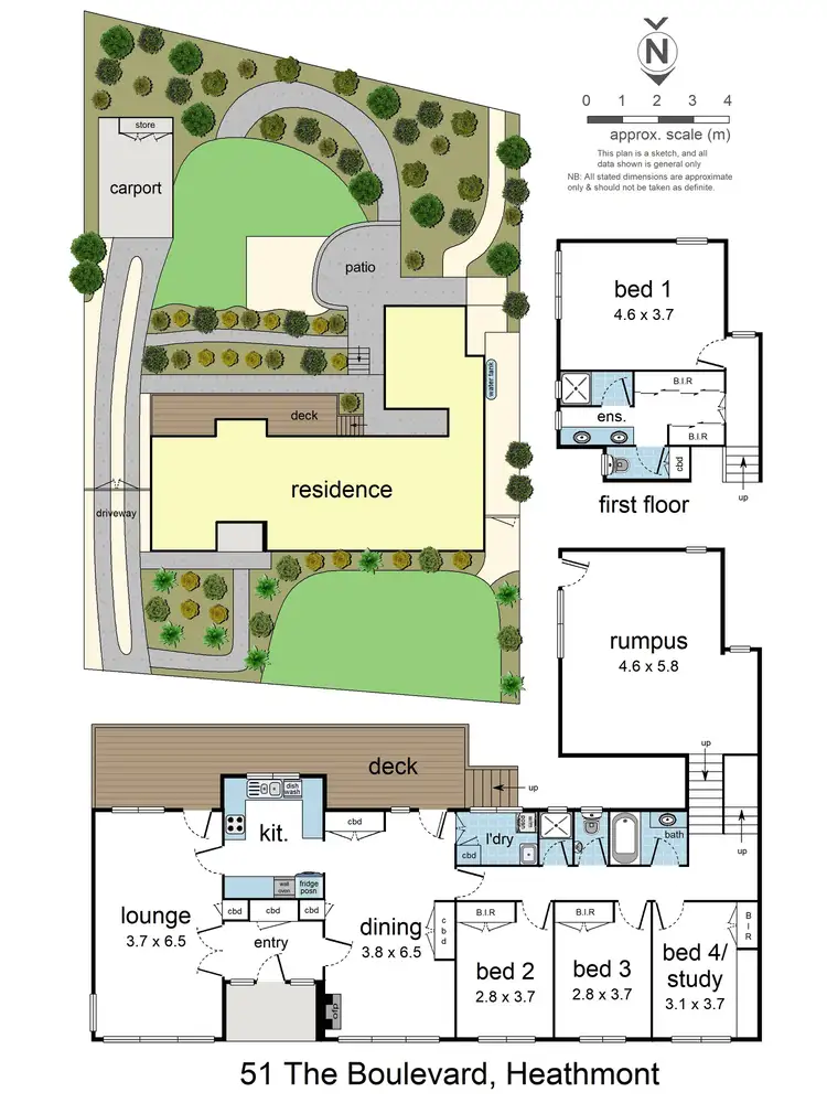 Floorplan of Homely house listing, 51 The Boulevard, Heathmont VIC 3135