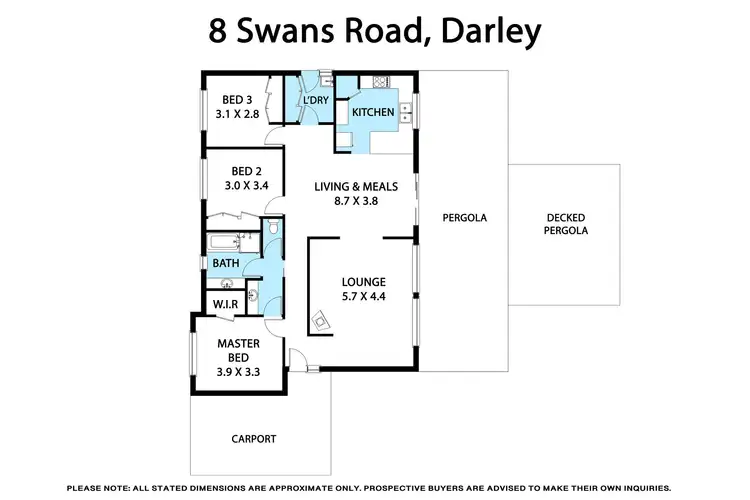 Floorplan of Homely house listing, 8 Swans Road, Darley VIC 3340