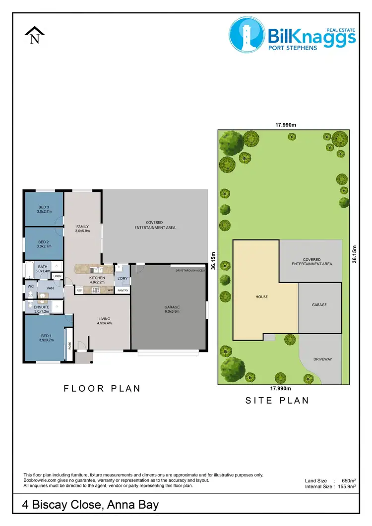 Floorplan of Homely house listing, 4 Biscay Close, Anna Bay NSW 2316