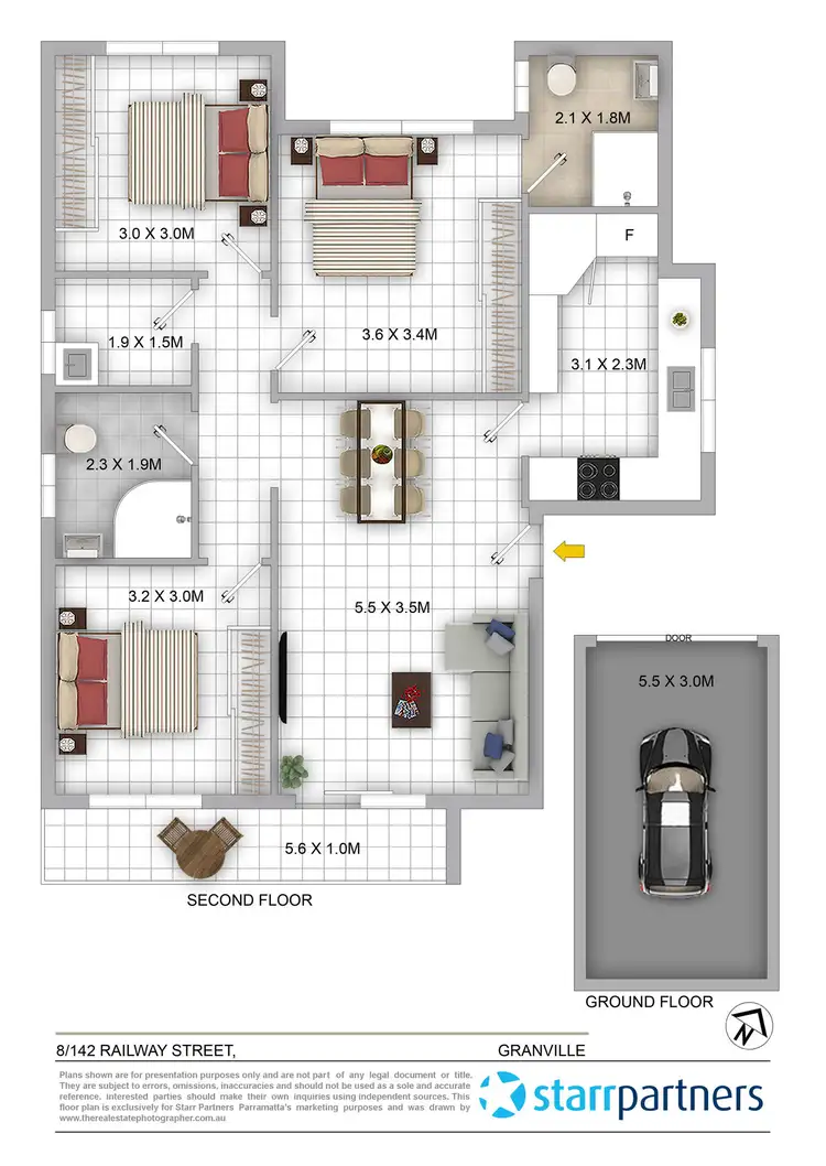 Floorplan of Homely apartment listing, 8/142 Railway Street, Granville NSW 2142