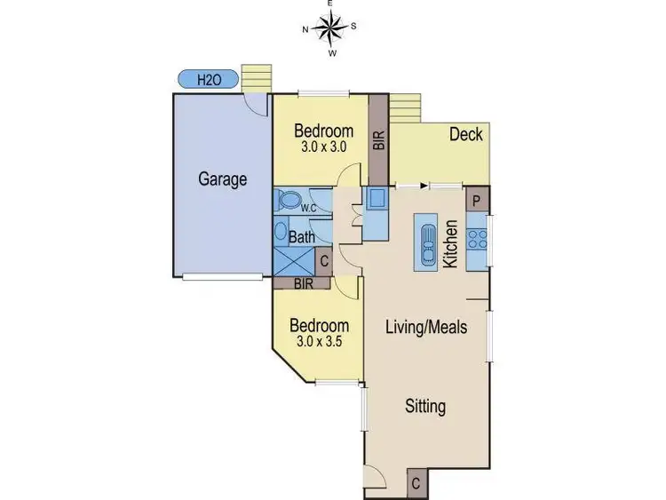 Floorplan of Homely villa listing, 3/34 Linnet Street, Altona VIC 3018