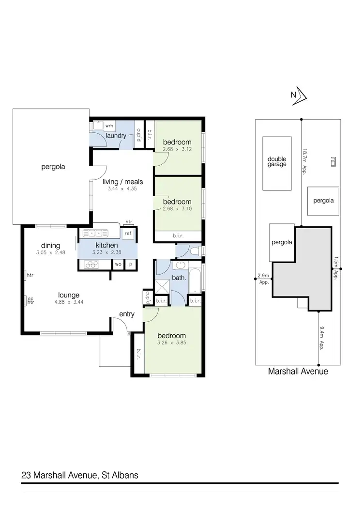 Floorplan of Homely house listing, 23 Marshall Avenue, St Albans VIC 3021