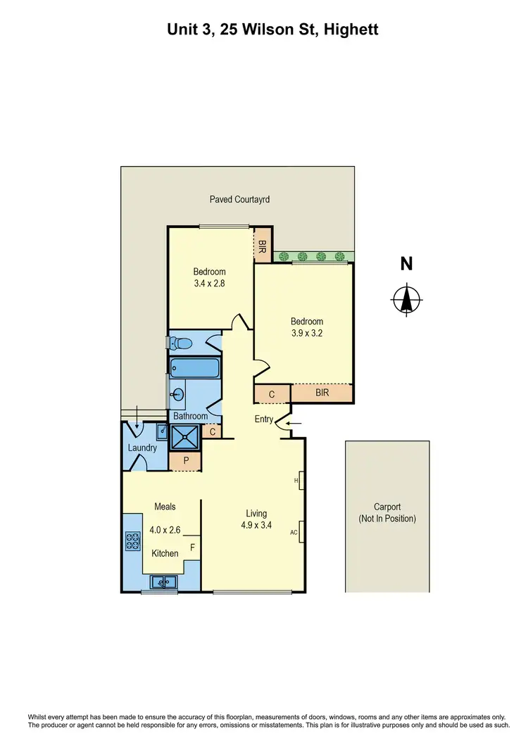 Floorplan of Homely unit listing, 3/25 Wilson Street, Highett VIC 3190