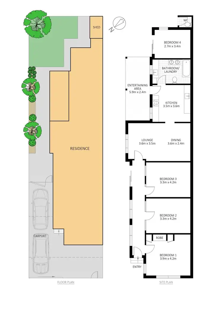 Floorplan of Homely house listing, 332 Unwins Bridge Road, Tempe NSW 2044