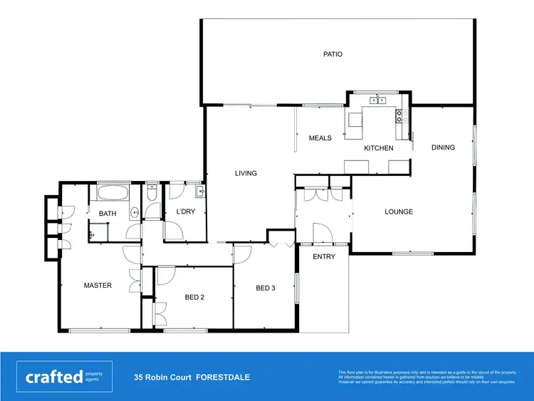 Floorplan of Homely house listing, 35 Robin Court, Forestdale QLD 4118