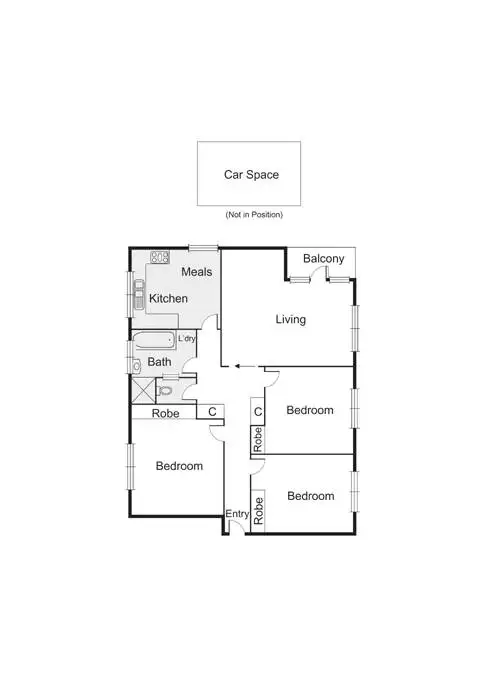 Floorplan of Homely apartment listing, 2/11 Gordon Avenue, Elwood VIC 3184