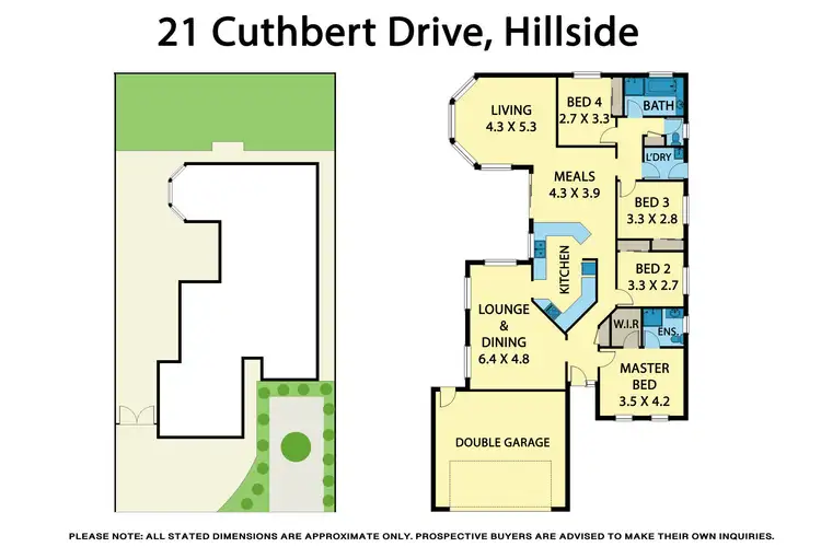 Floorplan of Homely house listing, 21 Cuthbert Drive, Hillside VIC 3037