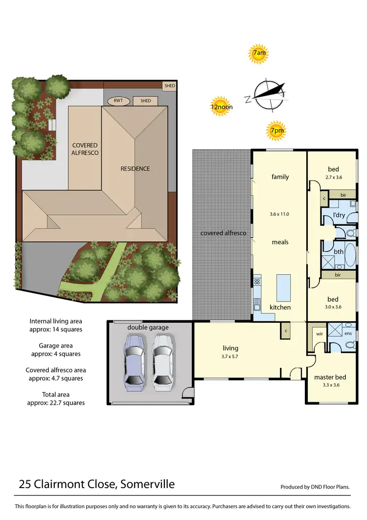 Floorplan of Homely house listing, 25 Clairmont Close, Somerville VIC 3912