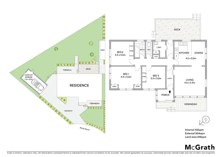 Floorplan of Homely house listing, 6 Pluto Court, Newcomb VIC 3219
