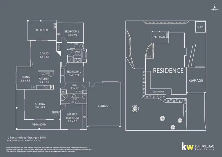 Floorplan of Homely house listing, 12 Sundale Road, Traralgon VIC 3844