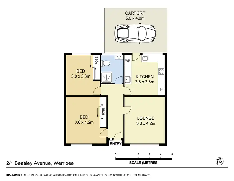 Floorplan of Homely unit listing, 2/1 Beasley Avenue, Werribee VIC 3030