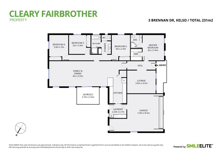 Floorplan of Homely house listing, 3 Brennan Drive, Kelso NSW 2795
