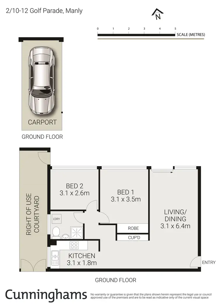 Floorplan of Homely apartment listing, 2/10-12 Golf Parade, Manly NSW 2095