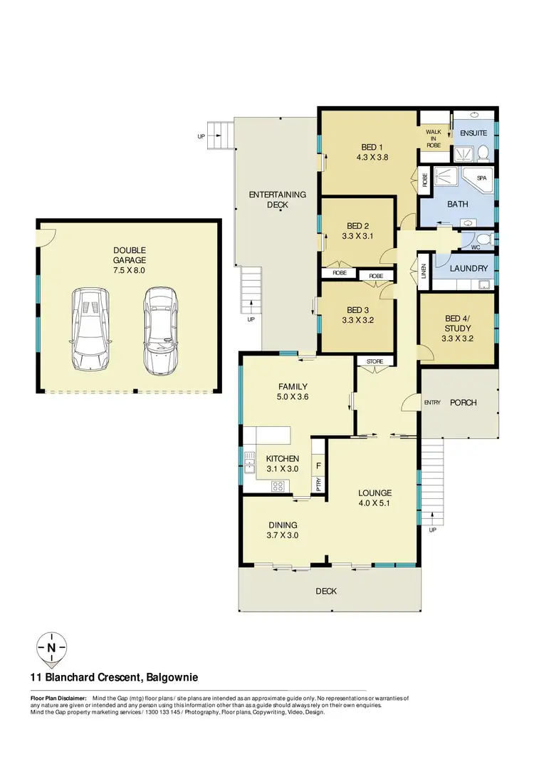 Floorplan of Homely house listing, 11 Blanchard Crescent, Balgownie NSW 2519