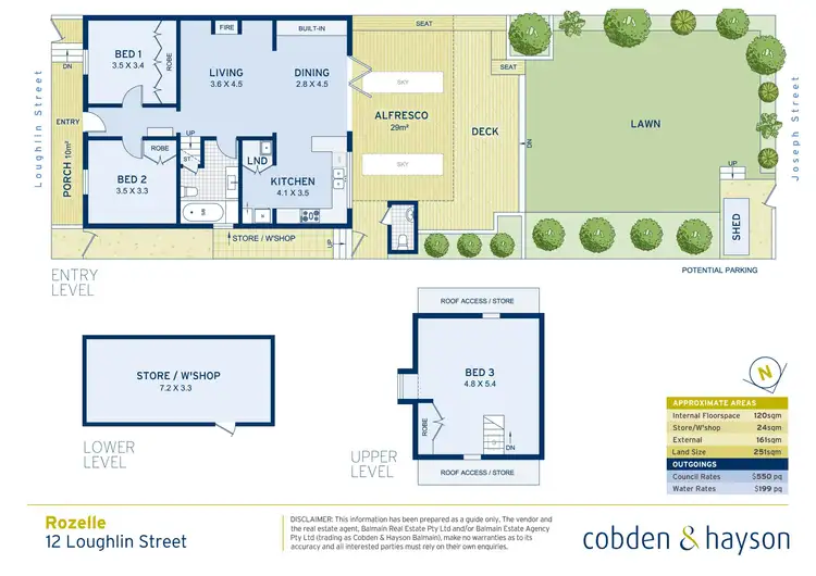 Floorplan of Homely house listing, 12 Loughlin Street, Rozelle NSW 2039