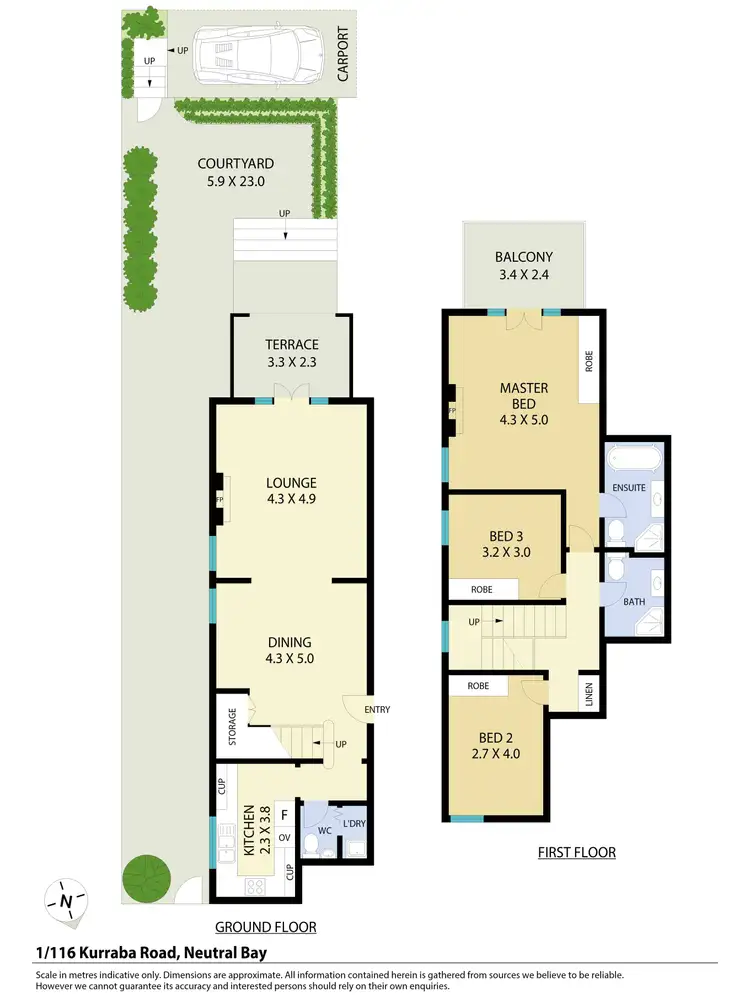 Floorplan of Homely apartment listing, 1/116 Kurraba Road, Neutral Bay NSW 2089