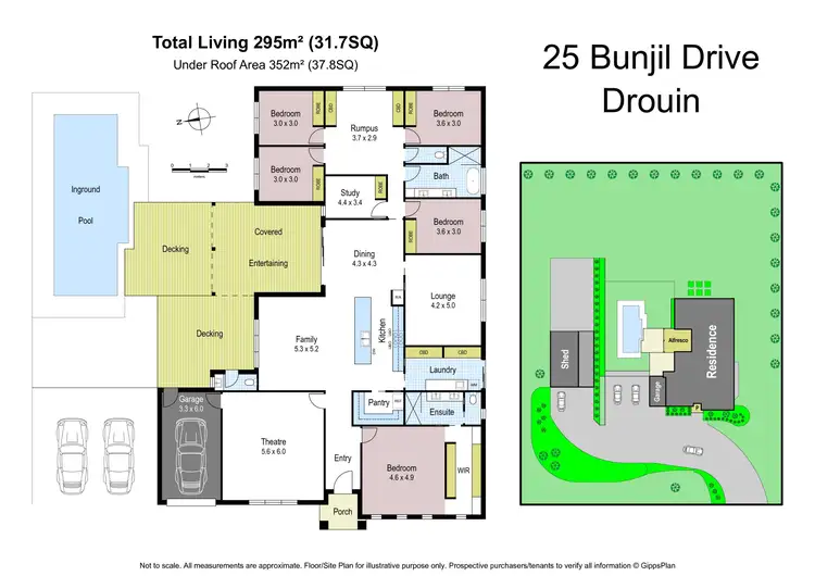 Floorplan of Homely house listing, 25 Bunjil Drive, Drouin VIC 3818