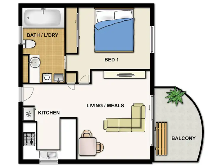 Floorplan of Homely unit listing, 210/14 Carol Avenue, Springwood QLD 4127