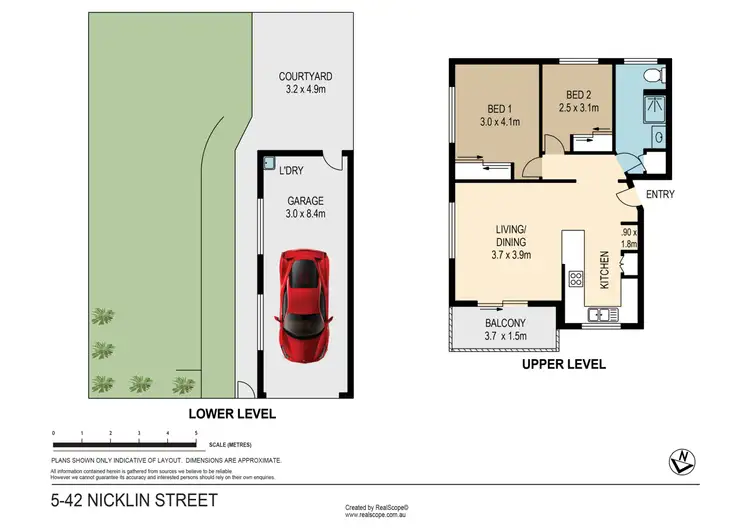 Floorplan of Homely unit listing, 5/42 Nicklin Street, Coorparoo QLD 4151