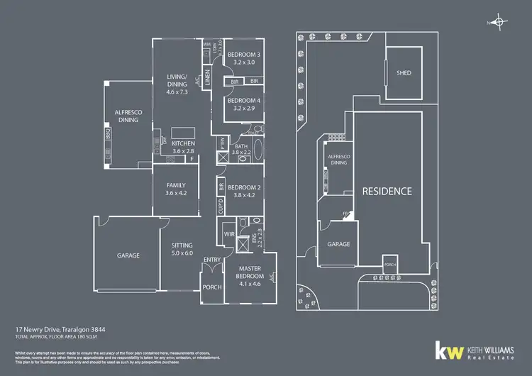 Floorplan of Homely house listing, 17 Newry Drive, Traralgon VIC 3844