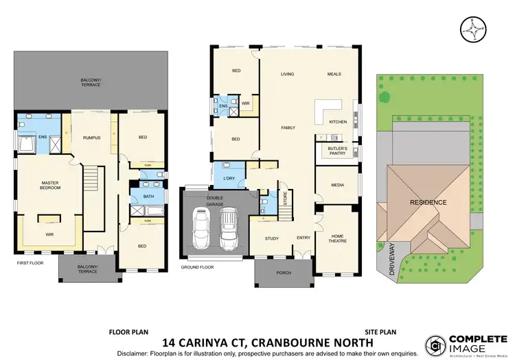 Floorplan of Homely house listing, 14 Carinya Court, Cranbourne North VIC 3977