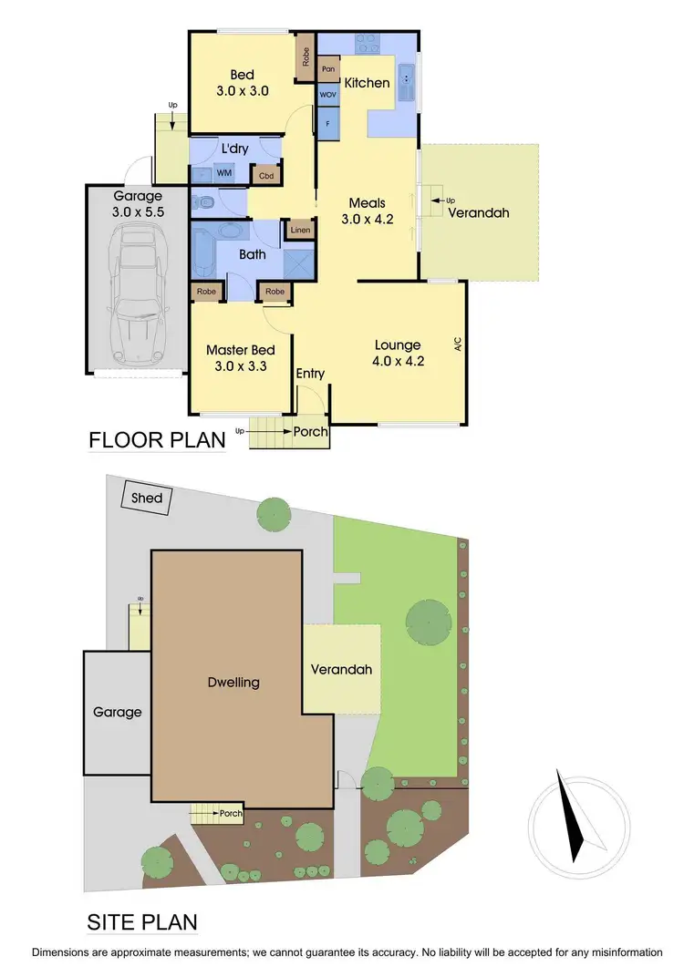 Floorplan of Homely unit listing, 1/25 Pickworth Drive, Mill Park VIC 3082