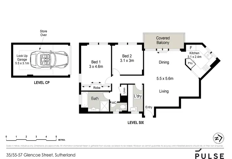 Floorplan of Homely apartment listing, 35/55-57 Glencoe Street, Sutherland NSW 2232