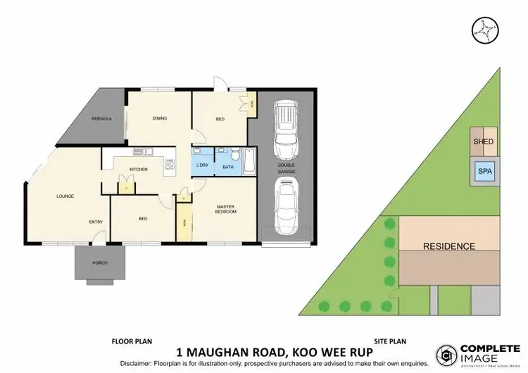 Floorplan of Homely house listing, 1 Maughan Road, Koo Wee Rup VIC 3981