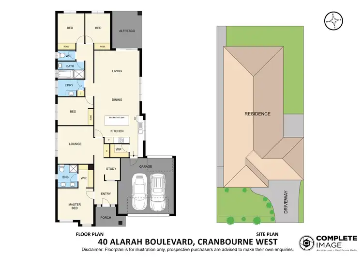Floorplan of Homely house listing, 40 Alarah Boulevard, Cranbourne West VIC 3977