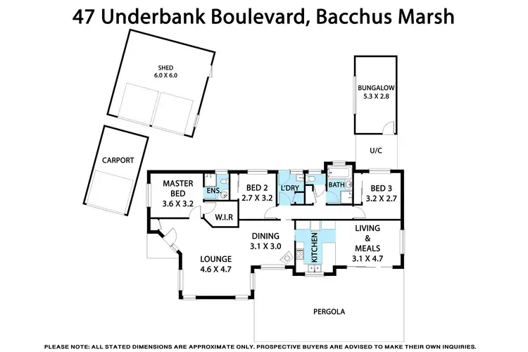 Floorplan of Homely house listing, 47 Underbank Boulevard, Bacchus Marsh VIC 3340