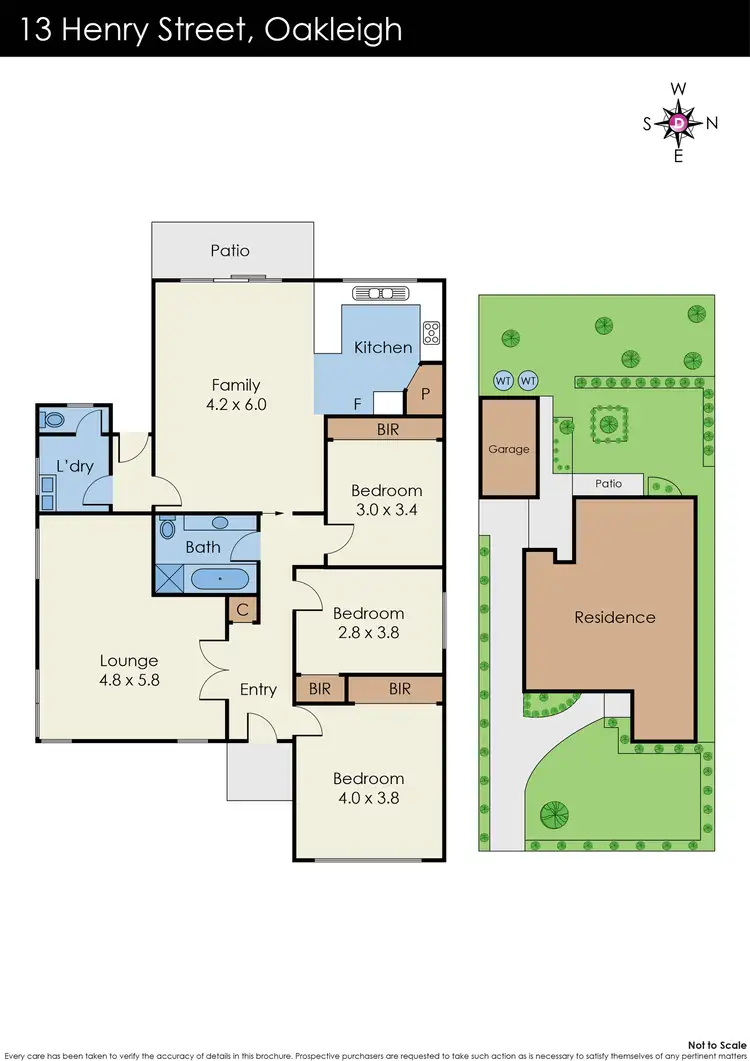 Floorplan of Homely house listing, 13 Henry Street, Oakleigh VIC 3166