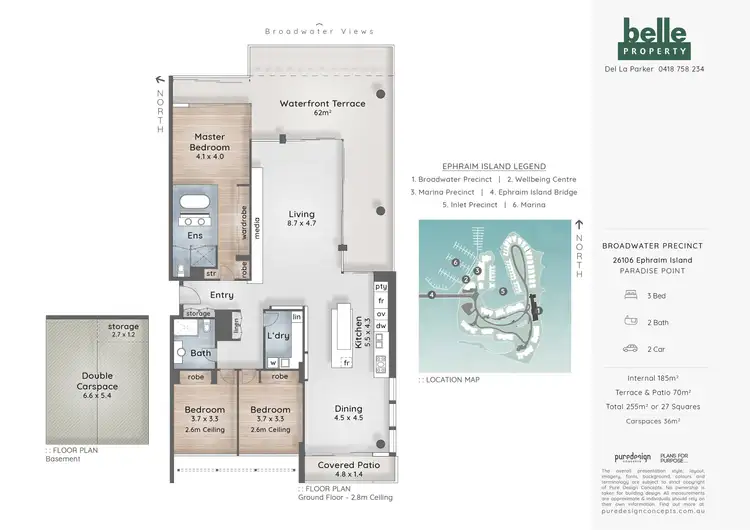 Floorplan of Homely apartment listing, 26106/2 Ephraim Island, Paradise Point QLD 4216