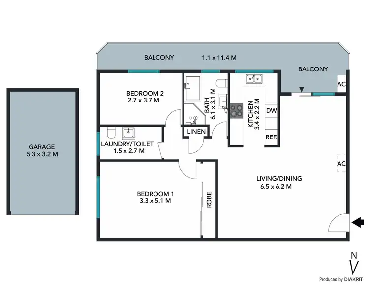 Floorplan of Homely unit listing, 12/8-10 Selmon Street, Sans Souci NSW 2219