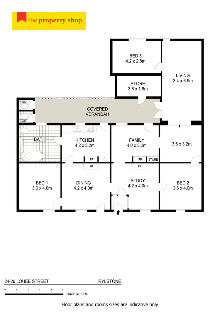 Floorplan of Homely house listing, 24-26 Louee Street, Rylstone NSW 2849