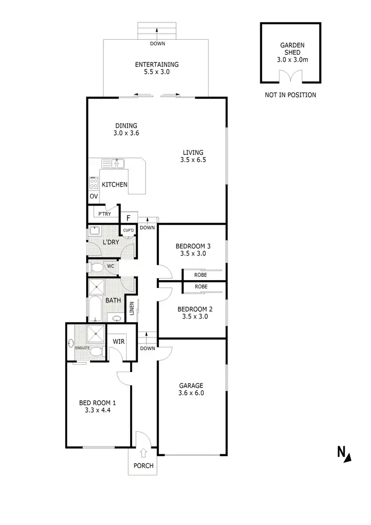 Floorplan of Homely townhouse listing, 2/39 Specimen Hill Road, Golden Square VIC 3555