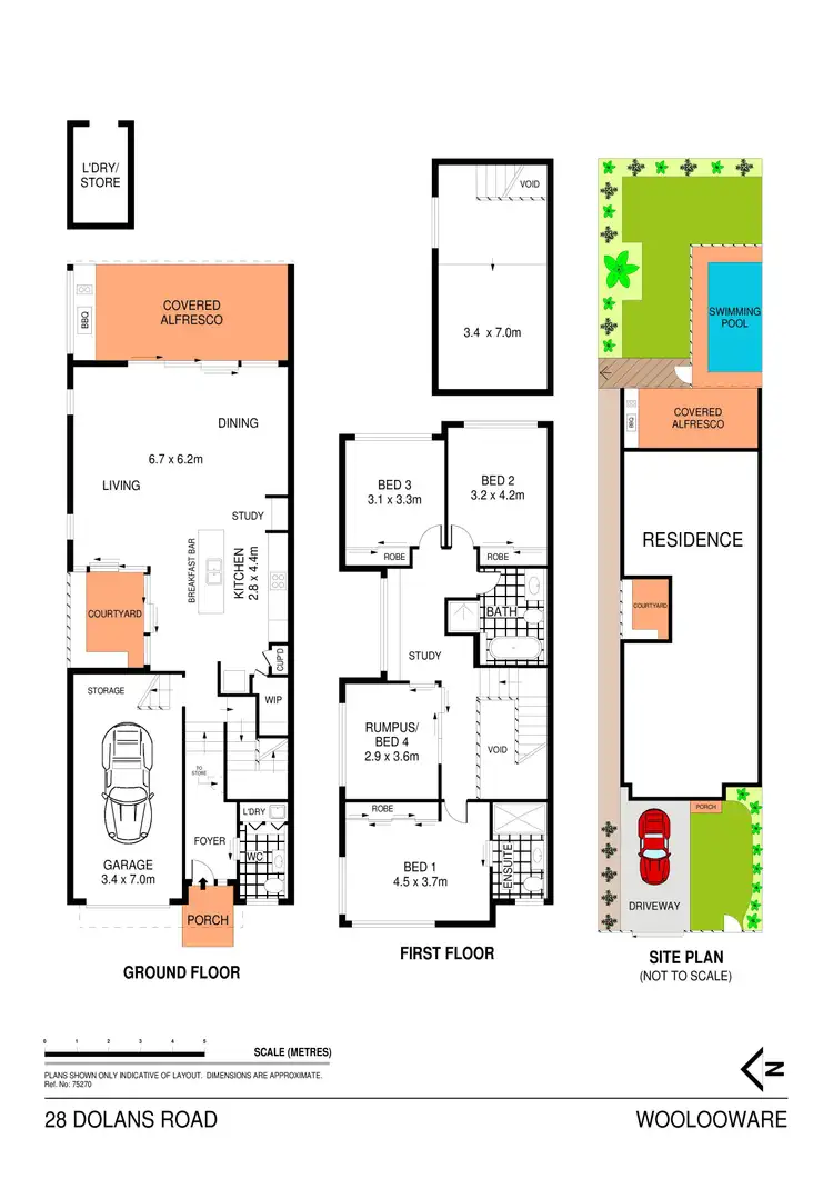 Floorplan of Homely semi-detached listing, 28 Dolans Road, Woolooware NSW 2230