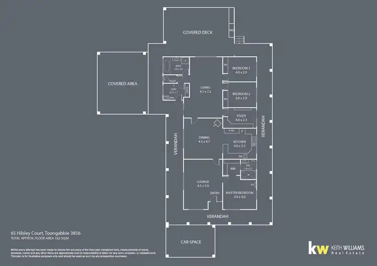 Floorplan of Homely house listing, 65 Hilsley Court, Toongabbie VIC 3856