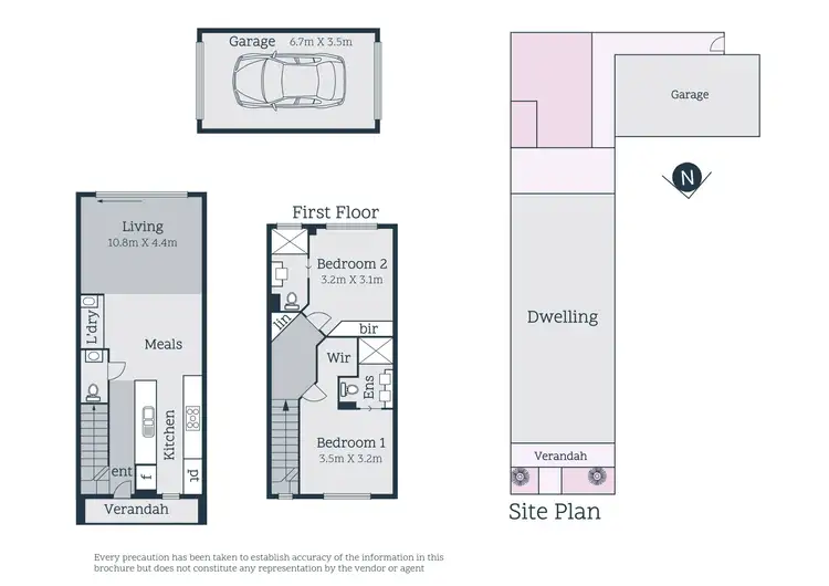 Floorplan of Homely townhouse listing, 70 Lehmanns Road, Wollert VIC 3750