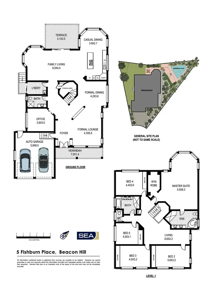 Floorplan of Homely house listing, 5 Fishburn Place, Beacon Hill NSW 2100