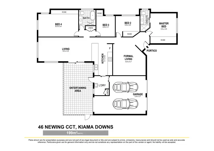 Floorplan of Homely house listing, 46 Newing Circuit, Kiama Downs NSW 2533