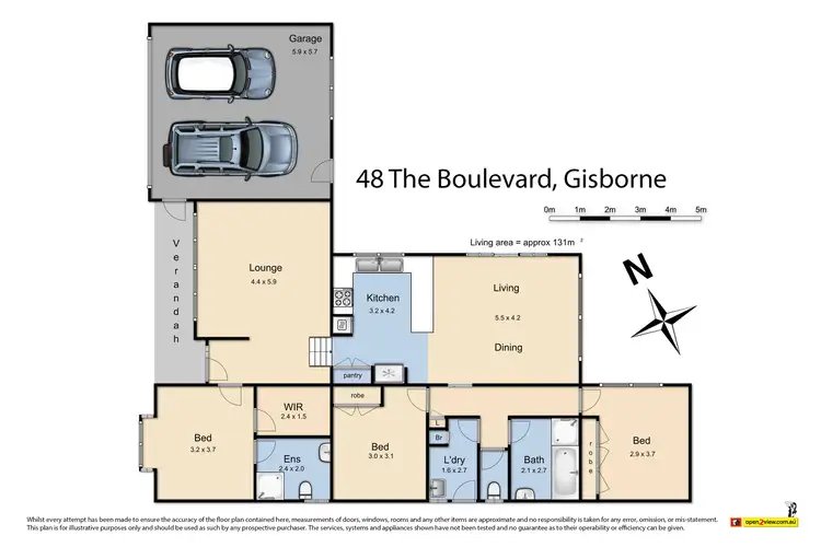 Floorplan of Homely house listing, 48 The Boulevard, Gisborne VIC 3437