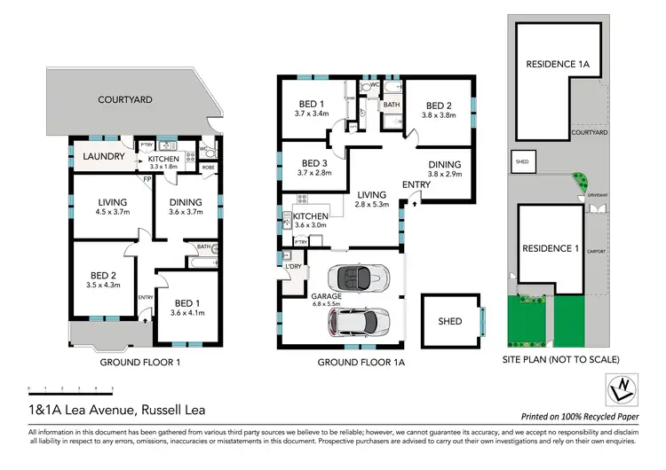 Floorplan of Homely house listing, 1 & 1A Lea Avenue, Russell Lea NSW 2046