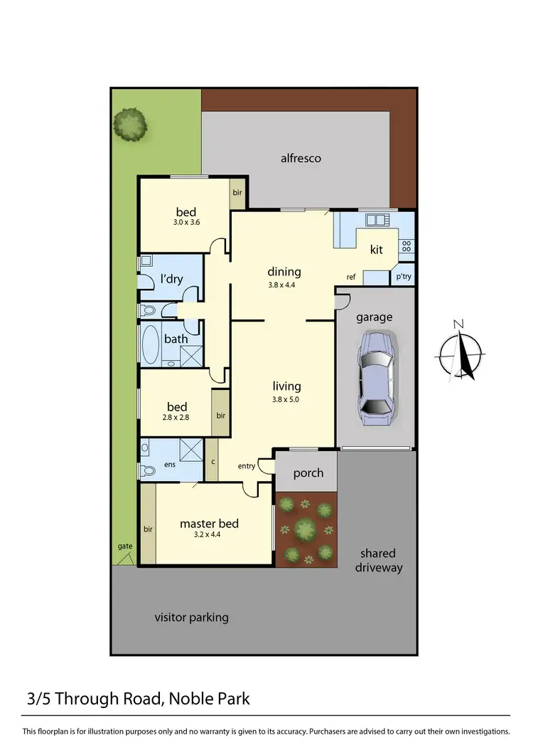Floorplan of Homely unit listing, 3/5 Through Road, Noble Park VIC 3174