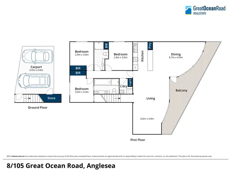 Floorplan of Homely unit listing, 8/105 Great Ocean Road, Anglesea VIC 3230